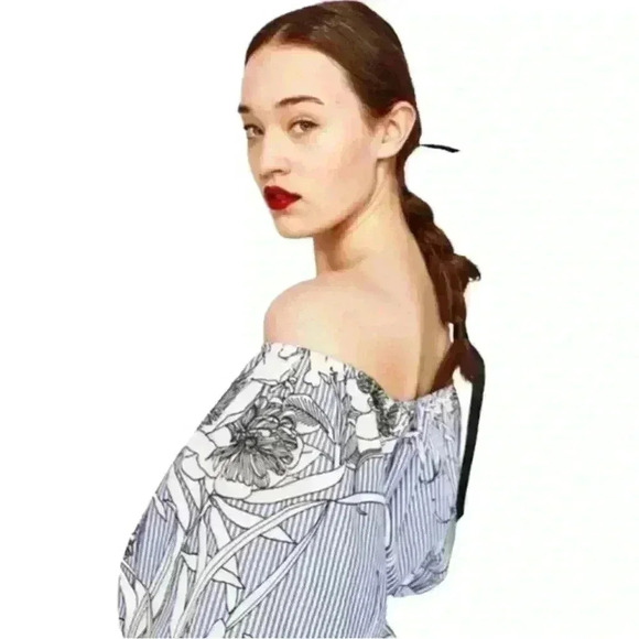 Bleuh Ciel Anthropologie puff sleeve midi dress - Picture 3 of 7